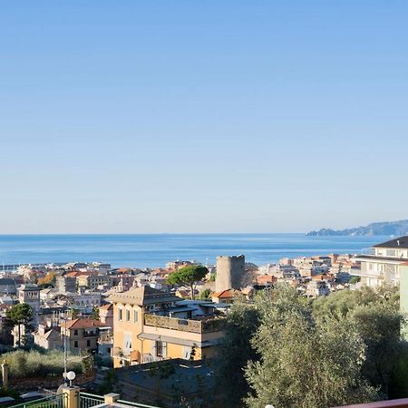 093 - Casa Panorama, Vista Mare E Vista Portofino, 500 Metri Centro Di Chiavari, Posto Auto Gratis Incluso 아파트 외부 사진