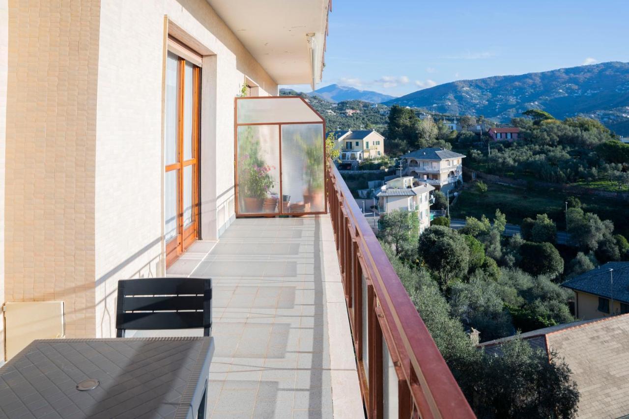093 - Casa Panorama, Vista Mare E Vista Portofino, 500 Metri Centro Di Chiavari, Posto Auto Gratis Incluso 아파트 외부 사진