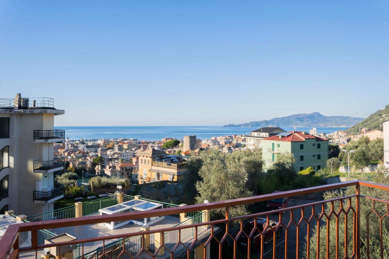 093 - Casa Panorama, Vista Mare E Vista Portofino, 500 Metri Centro Di Chiavari, Posto Auto Gratis Incluso 아파트 외부 사진