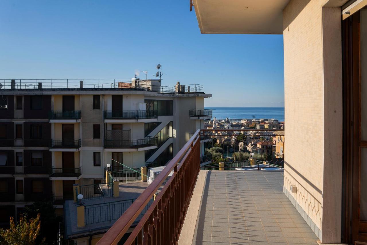 093 - Casa Panorama, Vista Mare E Vista Portofino, 500 Metri Centro Di Chiavari, Posto Auto Gratis Incluso 아파트 외부 사진